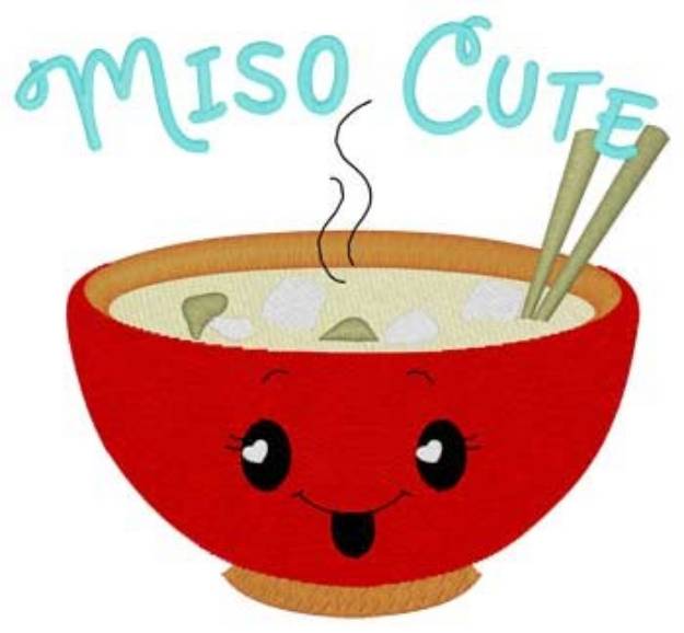 Picture of Kawaii Miso Cute Machine Embroidery Design