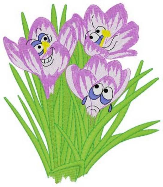 Picture of Crocus Cartoon Machine Embroidery Design