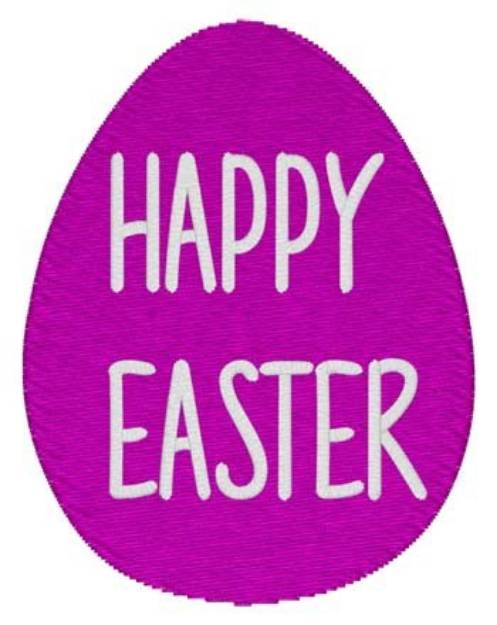 Picture of Happy Easter Machine Embroidery Design