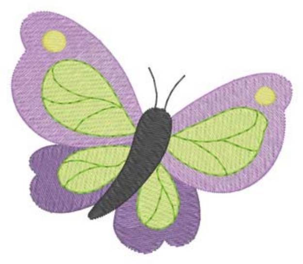 Picture of Butterfly Machine Embroidery Design