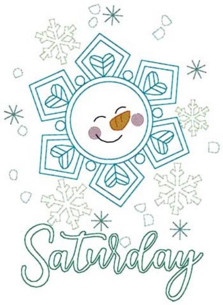 Picture of Saturday Snowflake Machine Embroidery Design