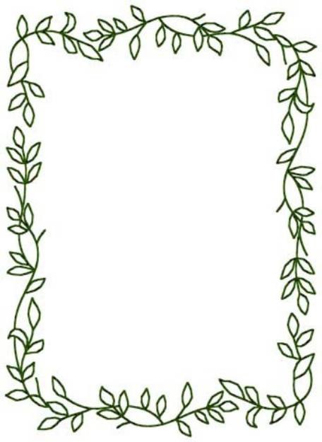 Picture of Leaf Border Machine Embroidery Design