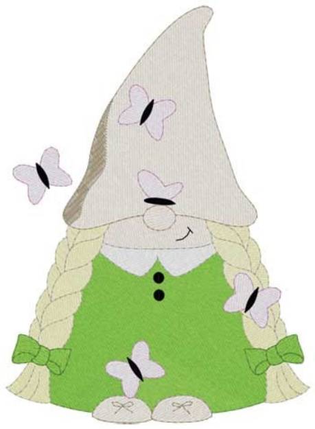 Picture of Butterfly Gnome Machine Embroidery Design