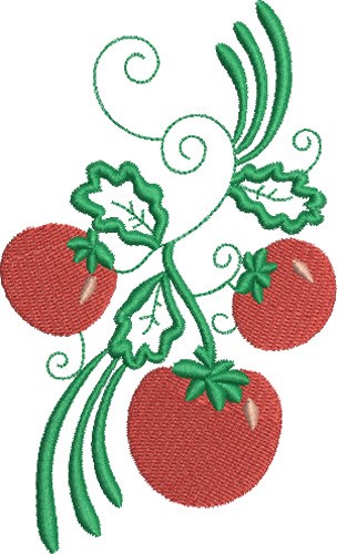 Tomato Group Machine Embroidery Design