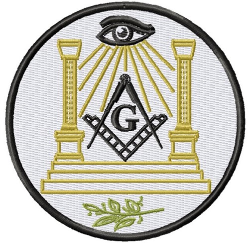 Masonic Circle Machine Embroidery Design