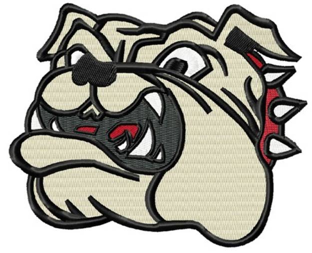 Picture of Bulldog Head Machine Embroidery Design