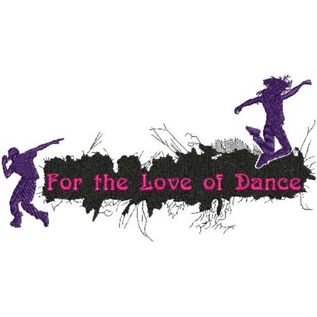 Picture of Love Of Dance Machine Embroidery Design