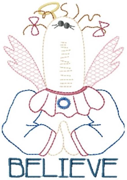 Picture of Angel Believes Machine Embroidery Design