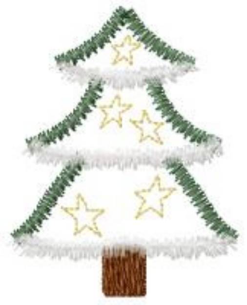 Picture of Christmas Tree Machine Embroidery Design