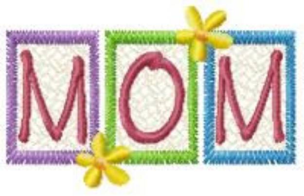 Picture of Mom Blocks Machine Embroidery Design