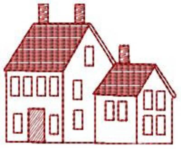 Picture of Redwork Home Machine Embroidery Design