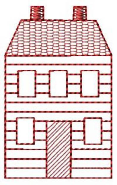 Picture of Saltbox House Machine Embroidery Design