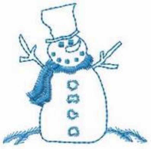 Picture of Frosty Machine Embroidery Design