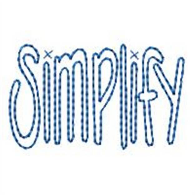 Picture of Simplify Machine Embroidery Design