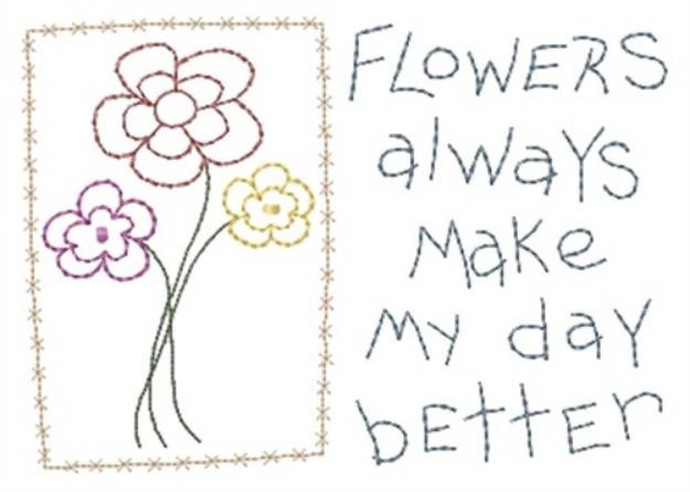 Picture of My Day Better Machine Embroidery Design