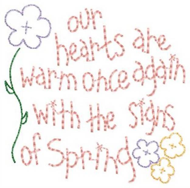 Picture of Signs Of Spring Machine Embroidery Design