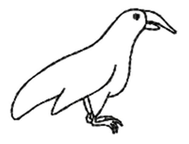 Picture of Redwork Crow Machine Embroidery Design