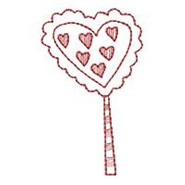 Picture of Redwork Village Tree Machine Embroidery Design