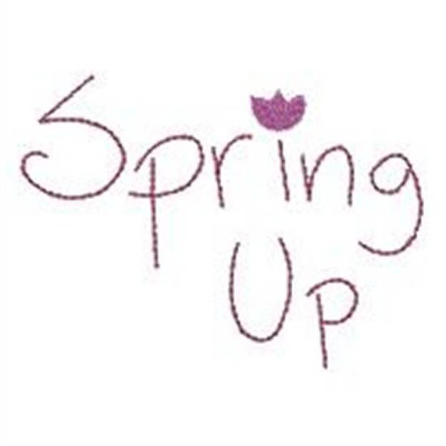 Picture of Spring Up Machine Embroidery Design