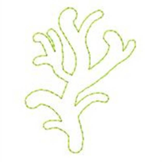 Picture of Seaweed Redwork Machine Embroidery Design