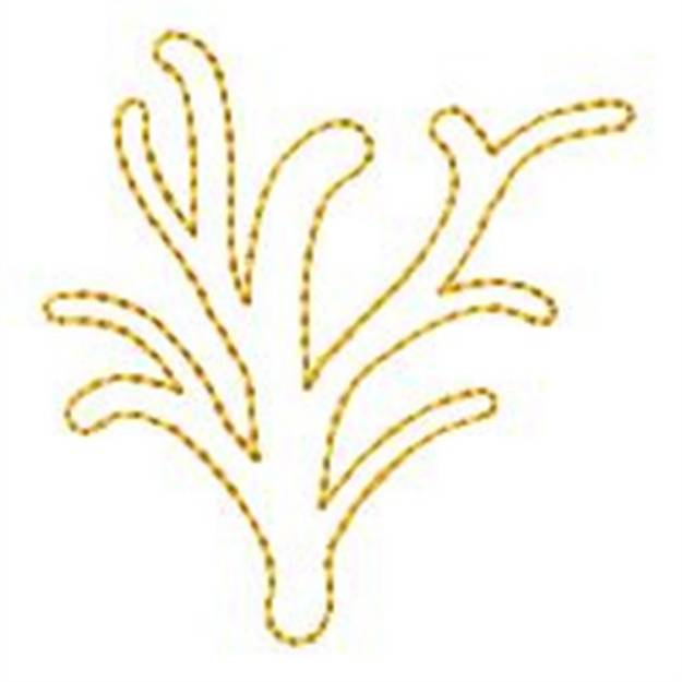 Picture of Seaweed Redwork Machine Embroidery Design