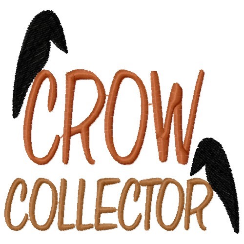 Crow Collector Machine Embroidery Design