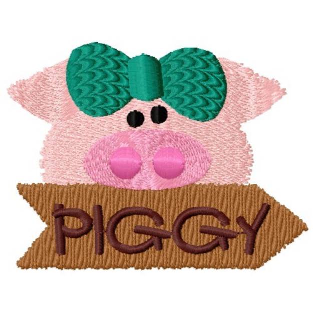 Picture of Piggy Machine Embroidery Design