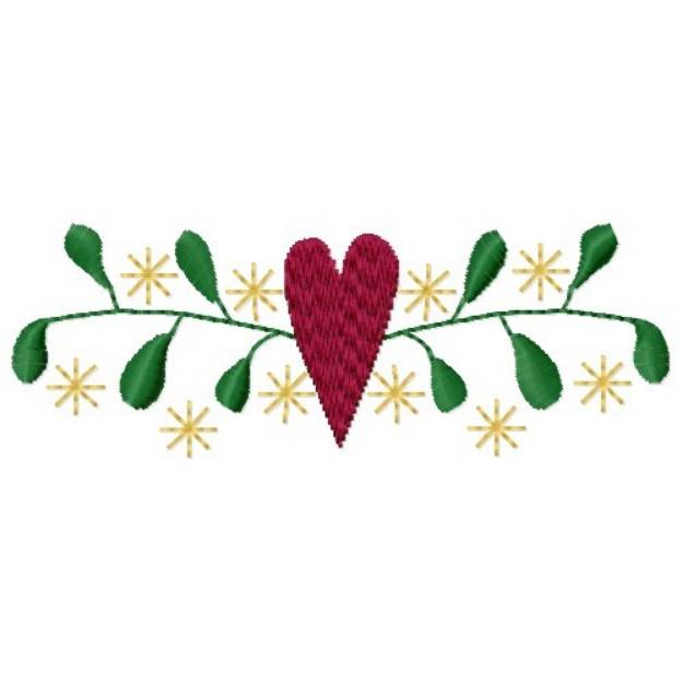 Picture of Heart Border Machine Embroidery Design