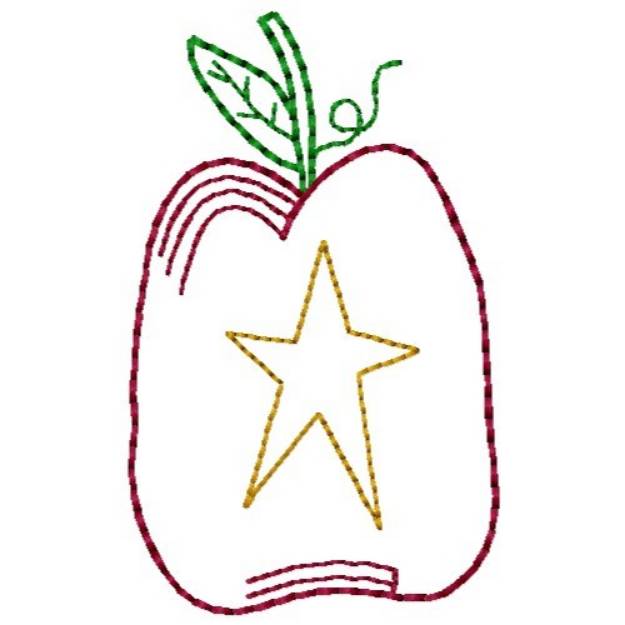 Picture of Star Apple Machine Embroidery Design