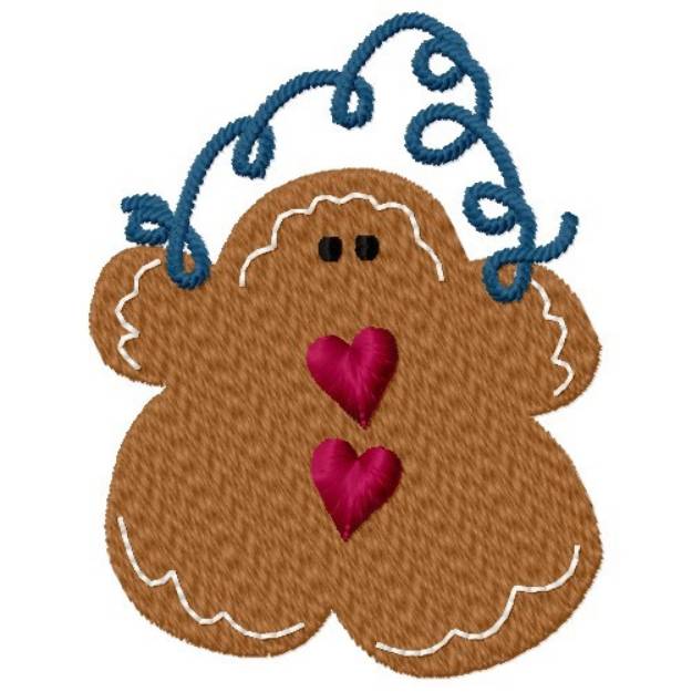 Picture of Gingerbread Man Machine Embroidery Design