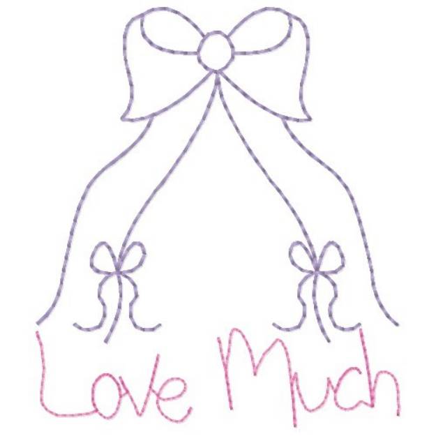 Picture of Love Much Machine Embroidery Design