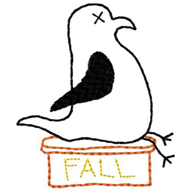 Picture of Fall Bird Machine Embroidery Design