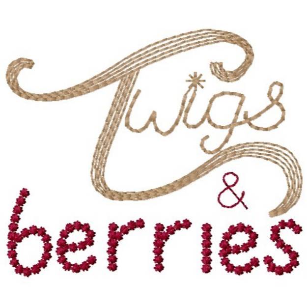 Picture of Twigs & Berries Machine Embroidery Design