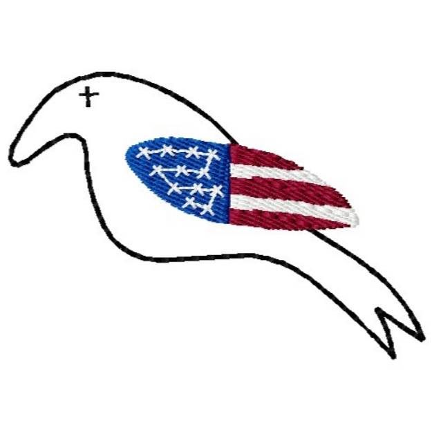 Picture of American Bird Machine Embroidery Design