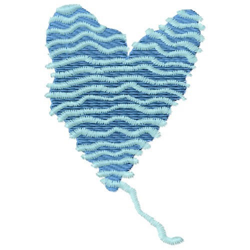 Yarn Heart Machine Embroidery Design