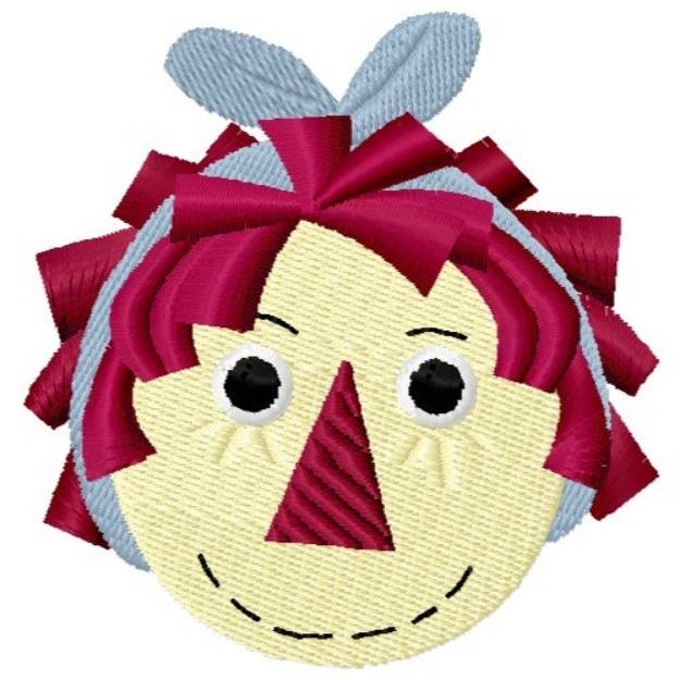 Picture of Raggedy Head Machine Embroidery Design