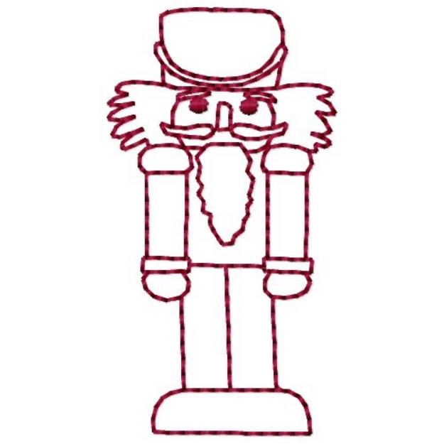 Picture of Redwork Nutcracker Machine Embroidery Design