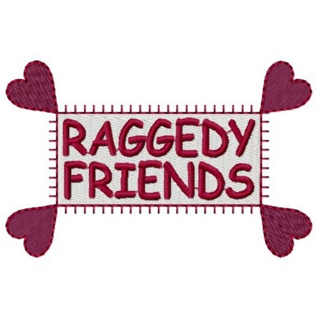 Picture of Raggedy Friends Machine Embroidery Design