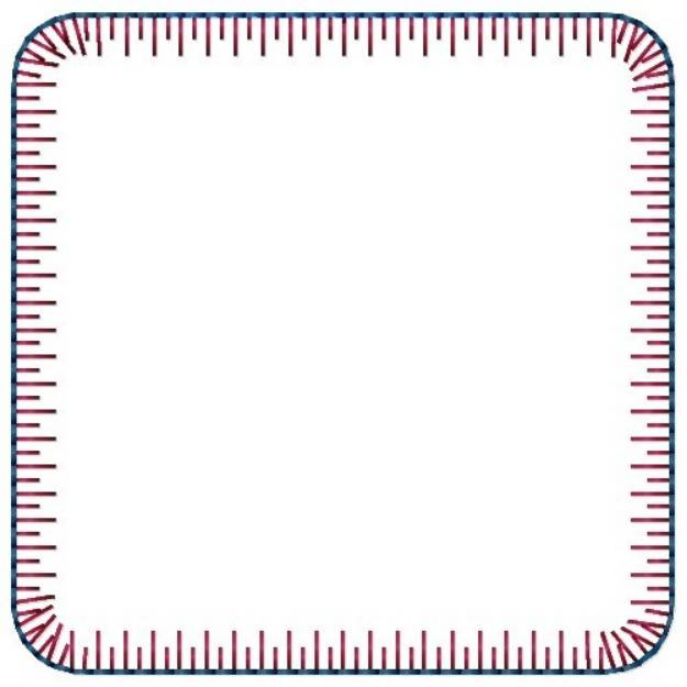 Picture of Rectangle Frame Machine Embroidery Design