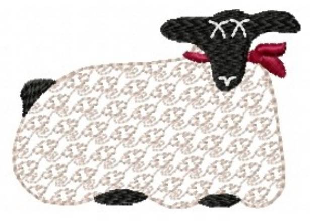 Picture of Folk Art Sheep Machine Embroidery Design