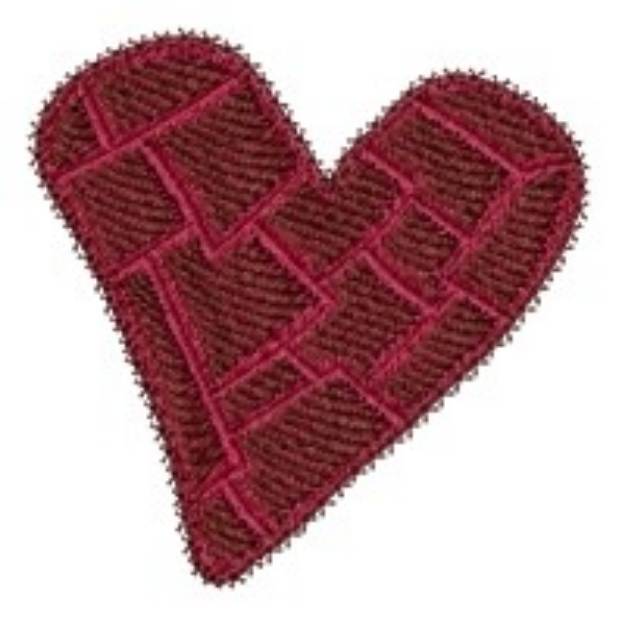 Picture of Patchy Heart Machine Embroidery Design