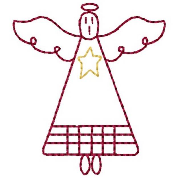 Picture of Primitive Angel Machine Embroidery Design