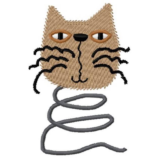 Picture of Springy Cat Machine Embroidery Design