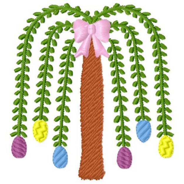 Picture of Egg Tree Machine Embroidery Design