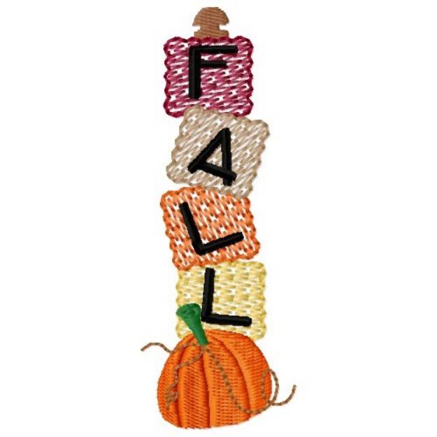 Picture of Fall Pumpkin Machine Embroidery Design