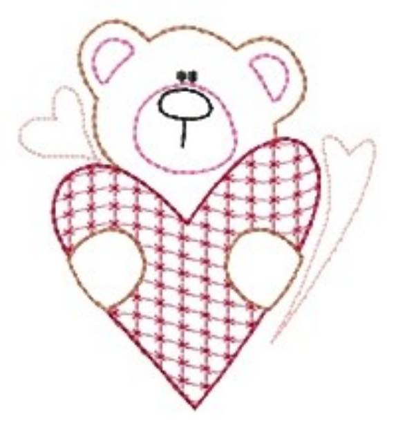 Picture of Love Bear Machine Embroidery Design