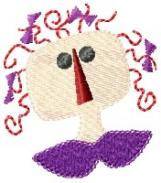 Picture of Raggedy Anne Doll Machine Embroidery Design