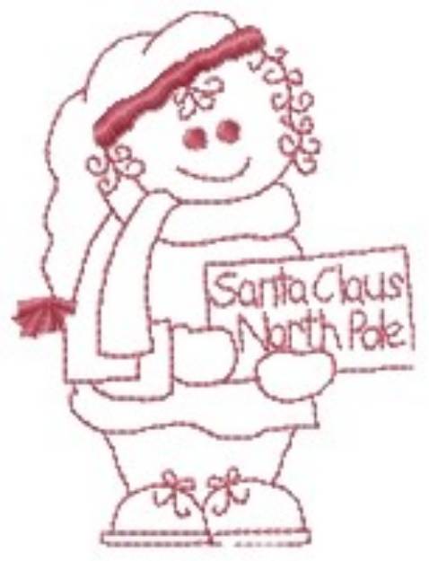 Picture of Letter To Santa Machine Embroidery Design