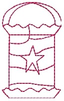 Xmas Star Decoration Machine Embroidery Design