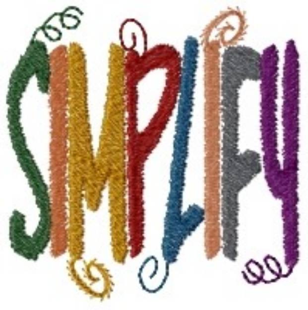 Picture of Simplify Machine Embroidery Design